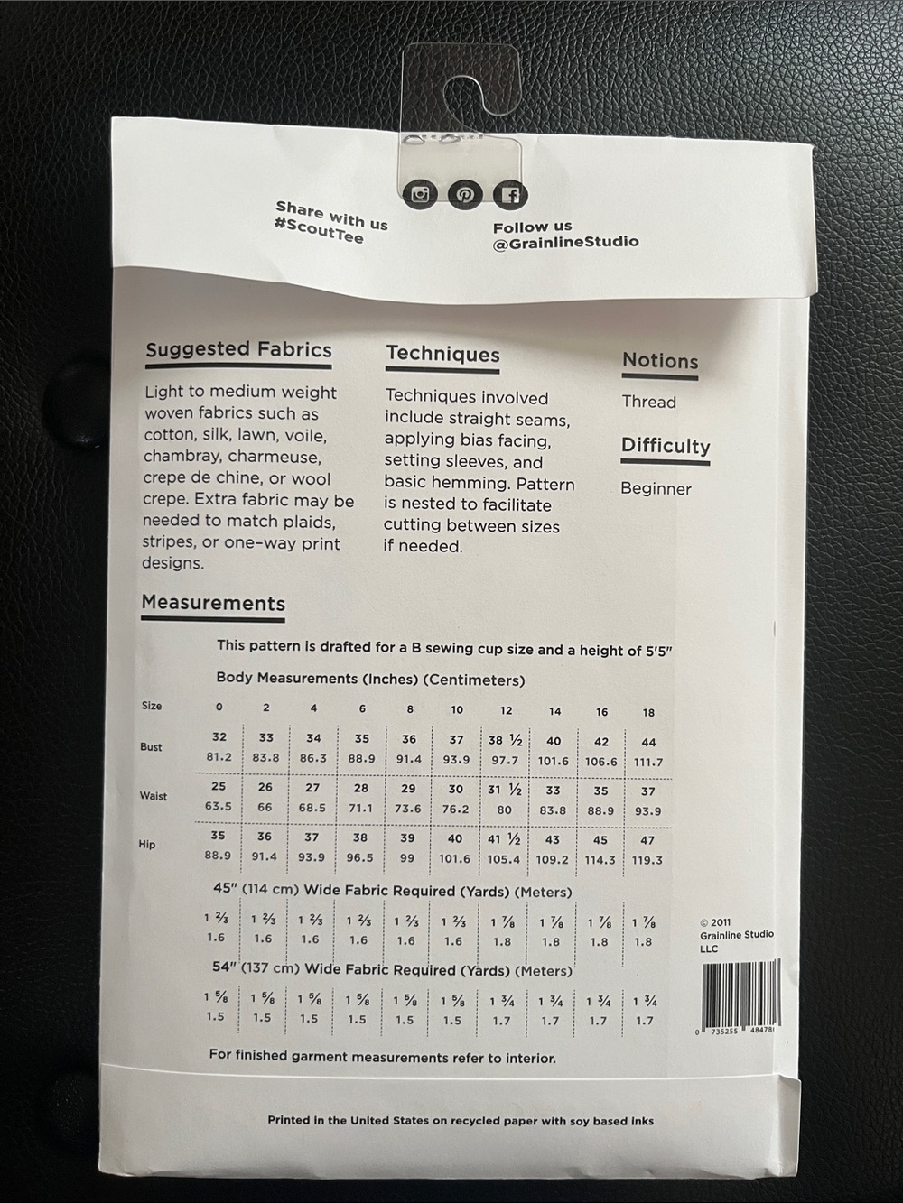 Scout Tee Sewing Pattern - Picture 2 of 2